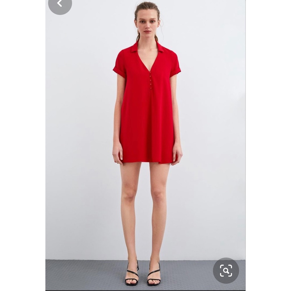 Red Zara Shift dress